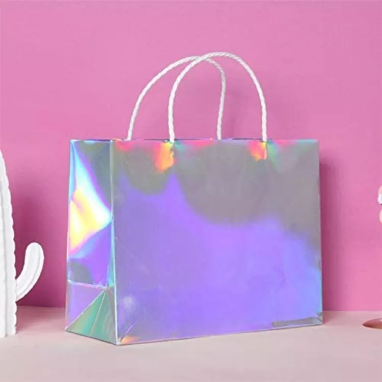 Цвет Cmyk сумок одежды серебряной фольги яркого блеска голографический